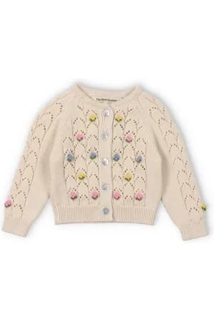 The New Society Cardigan Fleurs Canea Coton Bio