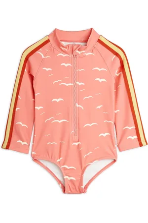 Mini Rodini Maillot De Bain Mouettes Manches Longues Coton Bio