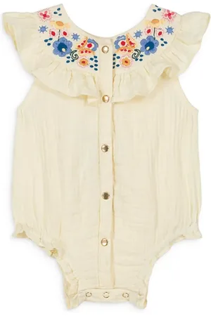 Louise Misha Barboteuse Jade Gaze de Coton Bio