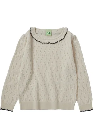 FUB Pull Pointelle Maille Fine Laine Mérinos