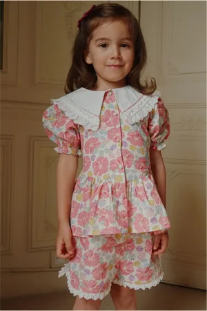 Konges Sløjd Blouse à Col Cœur Coton Bio