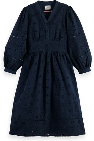 Scotch&Soda Robe Longue Broderie Anglaise