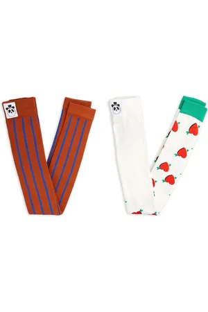 Mini Rodini Lot 2 Leggings Coeur Coton Bio