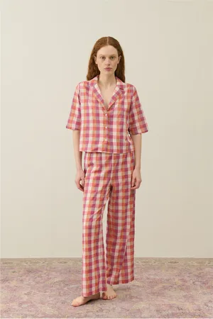 Louise Misha Pyjama Louka Carreaux Coton Bio - Collection Femme