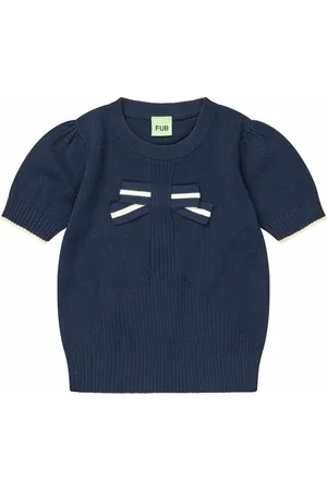 FUB T-Shirt Nœud Maille Fine Coton Bio