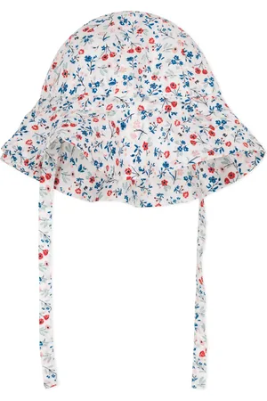 Petit Bateau Chapeau Fleurs Popeline Coton Bio
