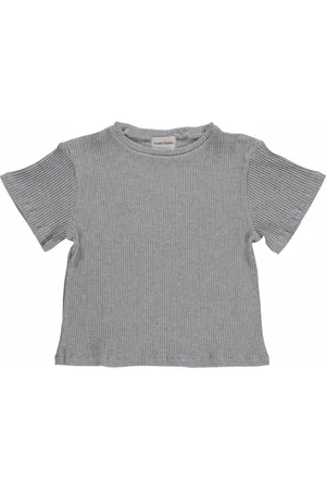 Poudre Organic T-shirt Côtelé Orgeat - Collection Femme