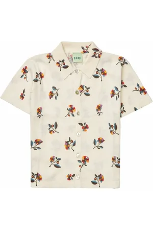 FUB Chemise Fleurs Maille Extra Fine Coton Bio