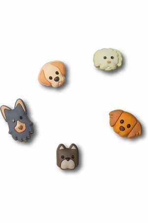 Crocs Set de 5 Jibbitz Chiots