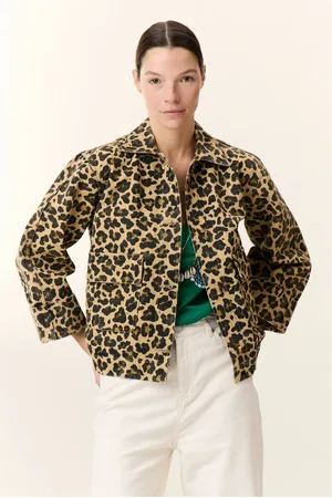 Leon & Harper Veste Vincy Leopard Coton Bio