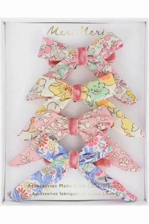 Meri Meri Pinces à cheveux nœuds fleuris - Set de 6