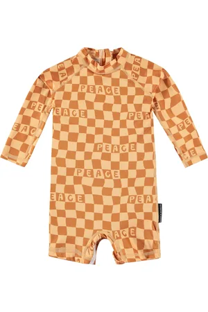 Beach & Bandits Combishort Anti-UV Checkered Peace Fibres Recyclées