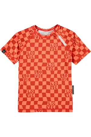 Beach & Bandits T-shirt Anti-UV Checkered Love Fibres Recyclées