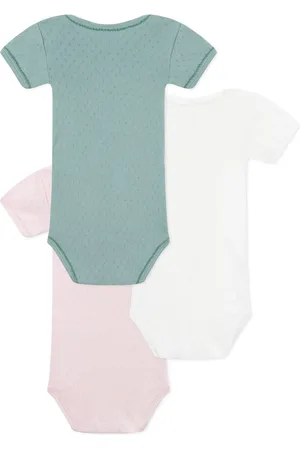 Petit Bateau Lot 3 Bodies Troutrou Coton Bio