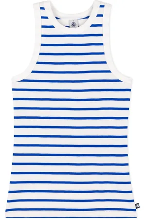 Petit Bateau Débardeur Marinière Coton Bio