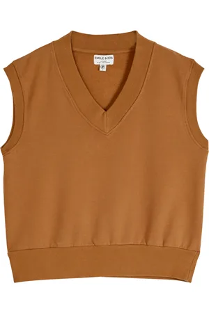 Emile et ida Sweat Col V Coton Bio Yena - Collection Femme