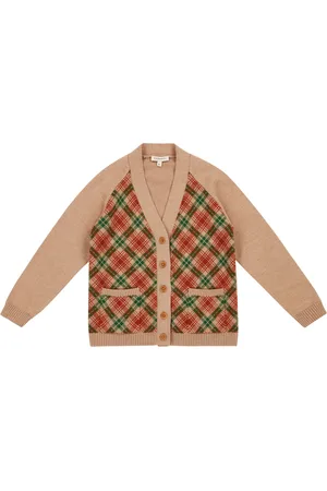 Caramel Cardigan Mérinos Jacquard Bailey
