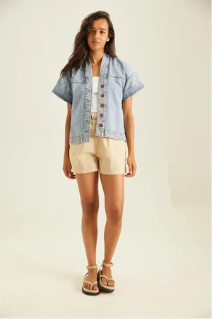 Tinsels Veste Denim Manches Courtes Xivry