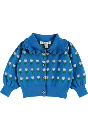 Emile et ida Cardigan Fleurs Coton Bio