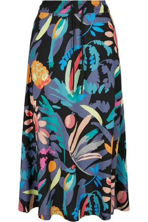 Urban classics Jupe viscose mi-longue femme