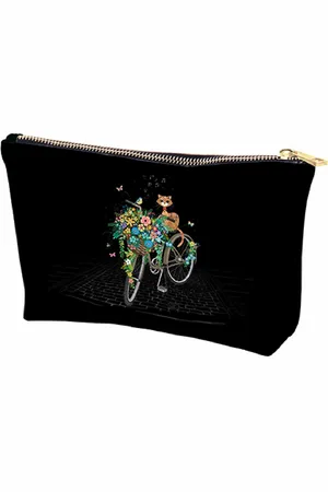 Kiub Trousse de toilette trapèze Chat Velo Bug Art Jewels PM