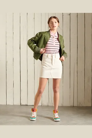 Superdry Mini-jupe en velours côtelé femme