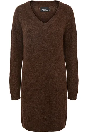 Pieces® Robe manches longues col V femme Ellen