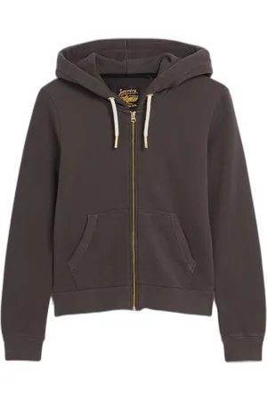 Superdry Sweatshirt à capuche zippé à strass effet tatouage femme