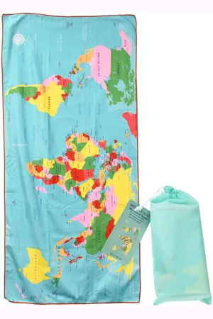 Rex London Serviette en microfibre enfant World Map