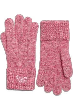Superdry Gants en maille côtelée femme