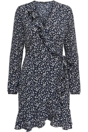 ONLY Robe femme Carly wrap manches longues