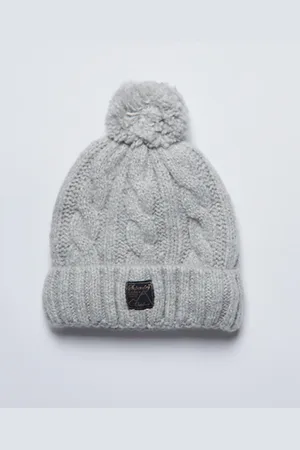 Superdry Bonnet torsadé en tweed femme
