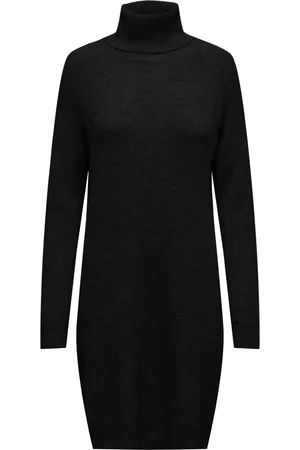ONLY Robe manches longues Col roulé femme Onlsilly Bf Knt