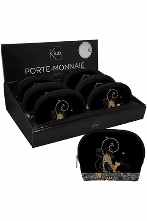 Kiub Porte-monnaie arrondi Chat Bug Art Jewels Klimt