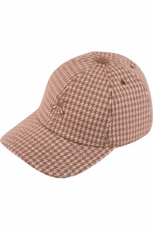 BÉTON CIRÉ Casquette à visière courbée Houndstooth