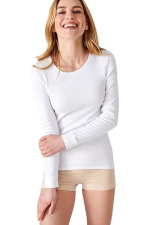 Damart T-shirt manches longues col rond femme Thermolactyl