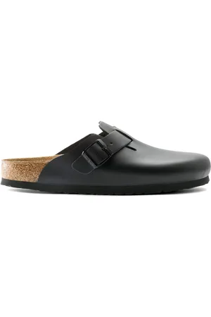 Birkenstock Sabots cuir naturel Boston