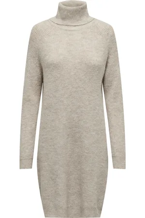 ONLY Robe manches longues Col roulé femme Onlsilly Bf Knt