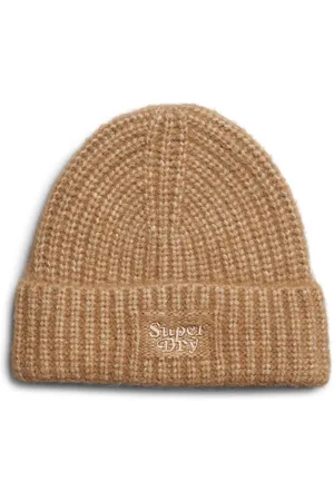 Superdry Bonnet en maille côtelée femme