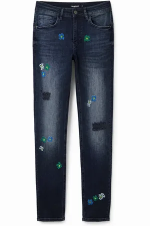 Desigual Jeans skinny brodé femme Push-up