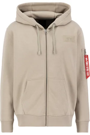 Alpha Industries Sweatshirt à capuche zippé Back Print