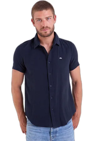 Camberabero Chemise voile de coton gaufré uni