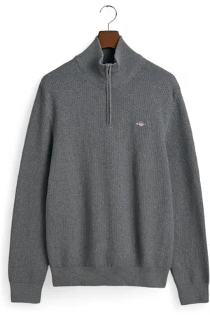 GANT Pull demi-zip Micro Textured