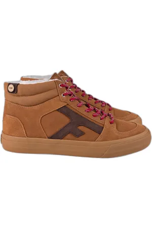 Faguo Baskets Walnut Mid Suede