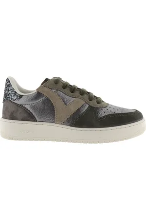 victoria Baskets métallisé et daim femme Madrid