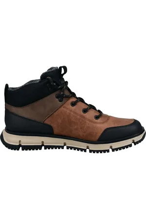 Bugatti Bottines à lacets cognac / black