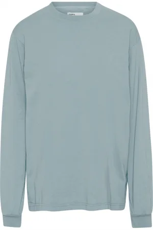 Colorful Standard T-shirt manches longues Organic oversized steel blue