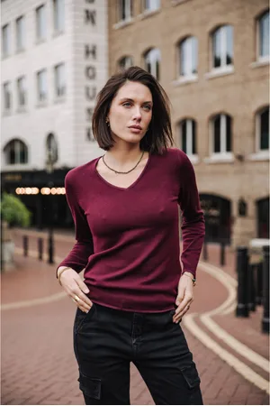 Freeman T Porter Pull col V femme Lorelia