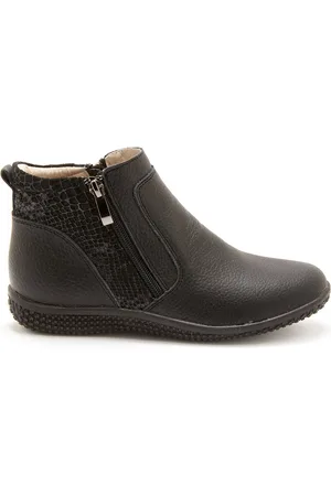 Pediconfort Bottines double zip aérosemelle femme