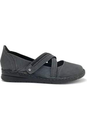 Pediconfort Ballerines brides croisées à scratch femme